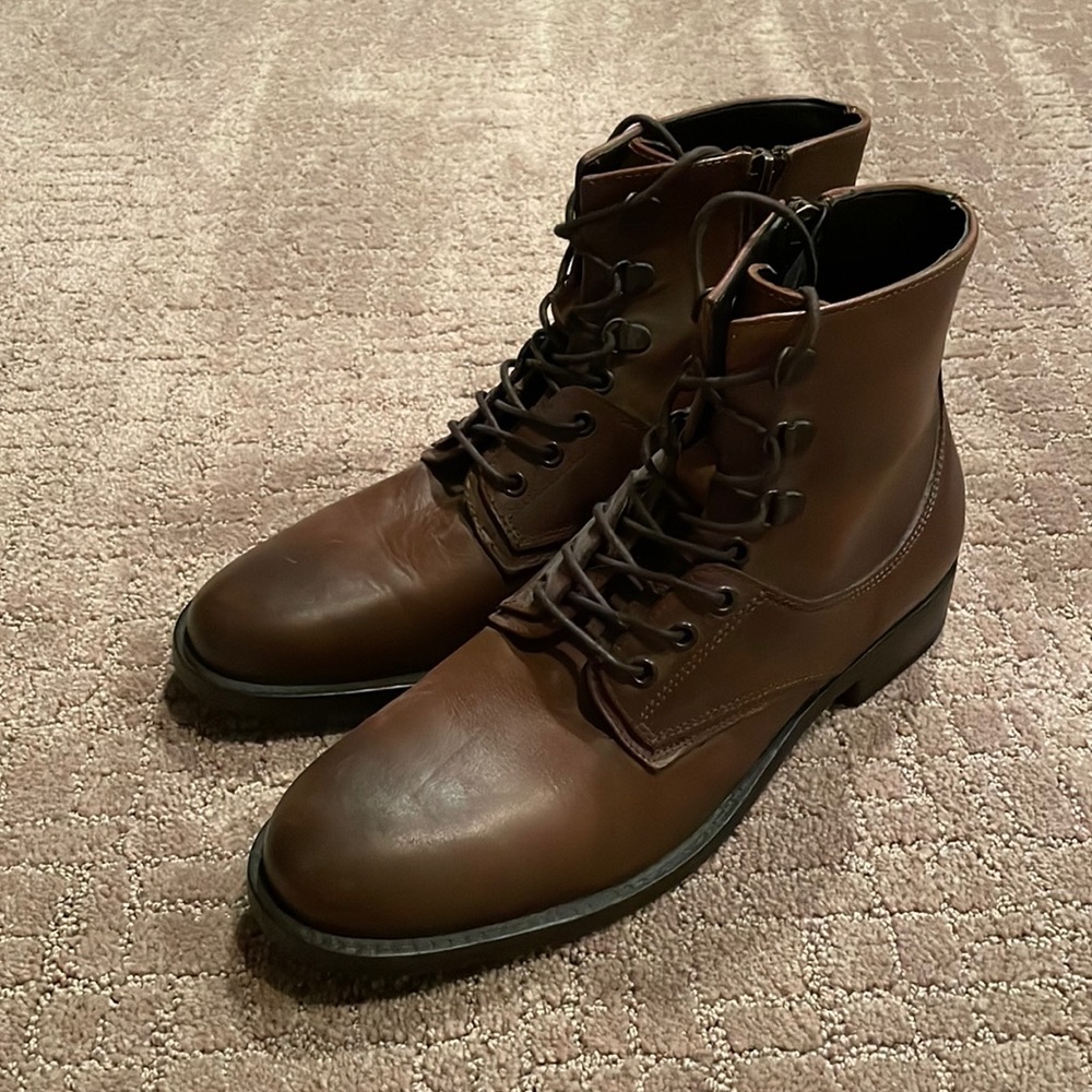 Zara Leather Boots Size 40/Size 9